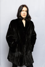 Load image into Gallery viewer, Natural Mahogany Female Mink 3/4 Coat
